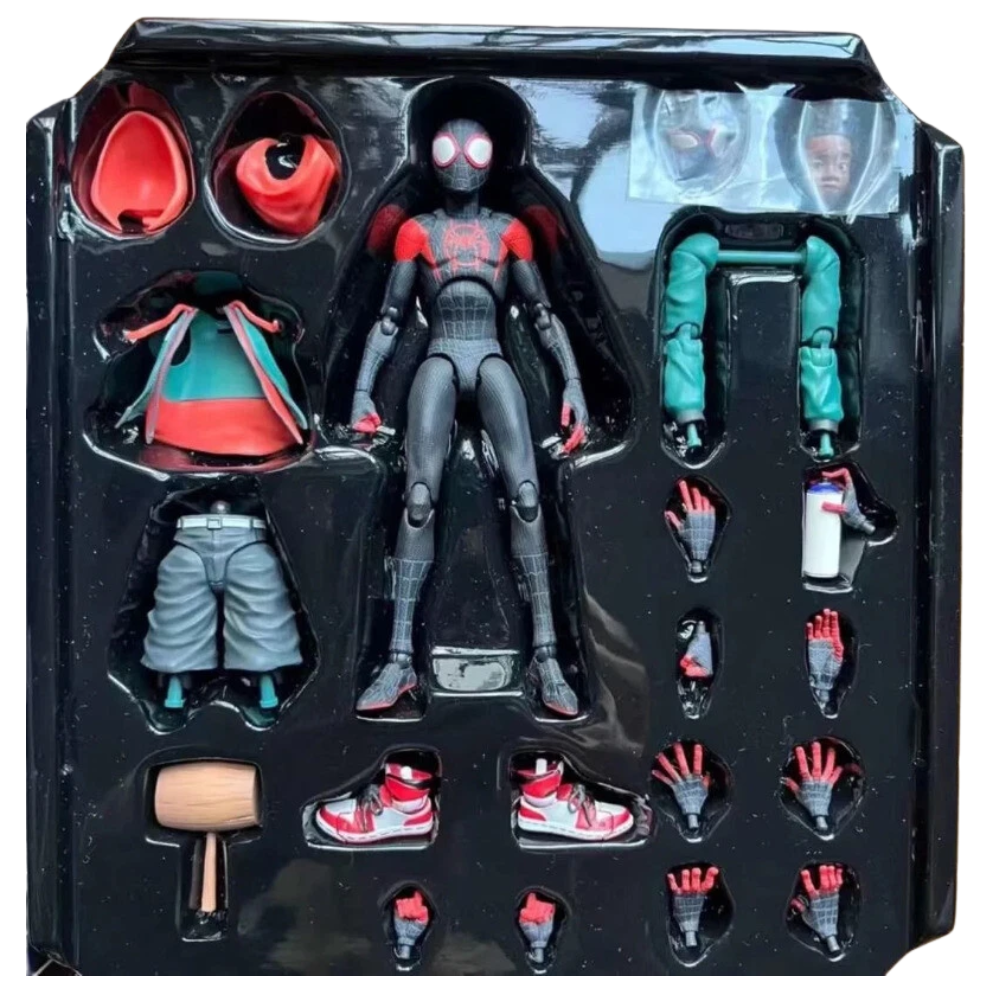 Spider-Man Miles Morales PVC Action Figure Toy Across the Spider-Verse Collection