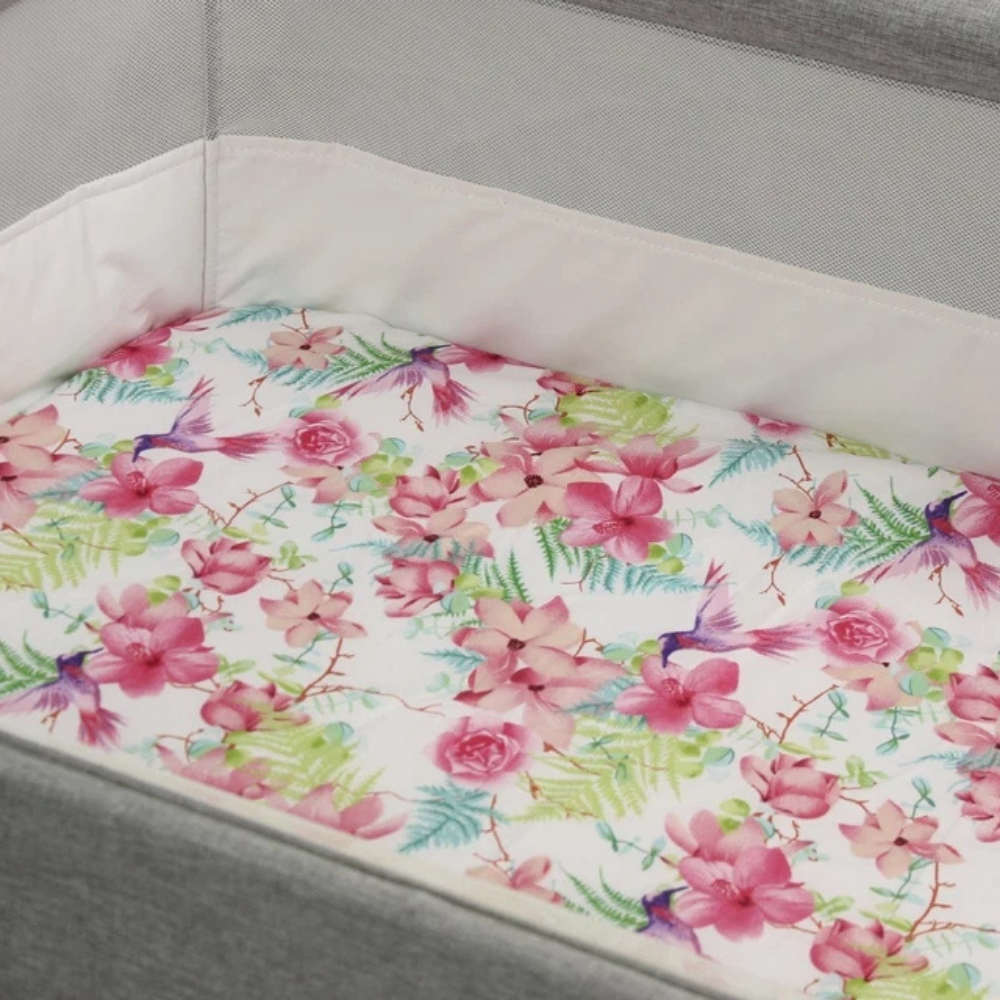 2 Pack 100% Cotton Fitted Sheets for Chicco Next2Me Bedside Crib 55 x 90 cm