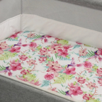 2 Pack 100% Cotton Fitted Sheets for Chicco Next2Me Bedside Crib 55 x 90 cm