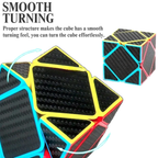 MoYu Skewb Cube Puzzle with Carbon Fibre Design Smooth Turning Magic Cube Toy for Kids Adults
