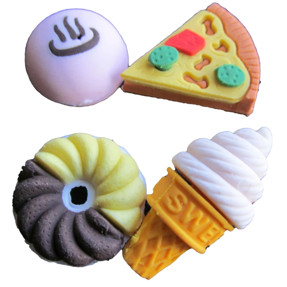 24x Packets Kids Novelty Erasers Stationery Pinata Party Bag Toys