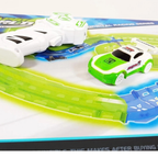 Glow in the Dark Multi-Level Race Track Set 35pc RC Car Stunt Racing Toy 6+
