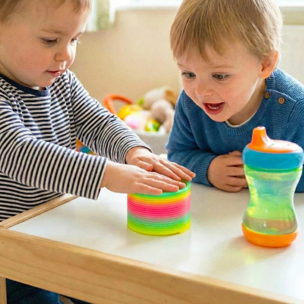 Large Slinky Magic Spring Toy Set of 12 Rainbow Kids Fidget Party Bag Fillers