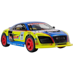 1:10 RC Audi R8 Style Drift Car 45cm 2.4GHz LED Lights RWD Racing Toy 6+
