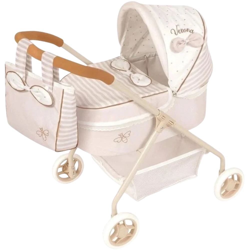 Spanish Verona Doll Pram for Dolls Up to 42cm, Decuevas Toys, Authentic Gift for Kids