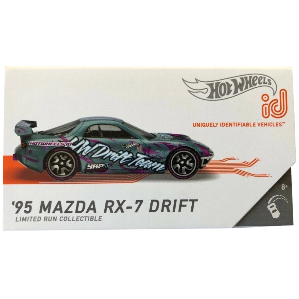 Hot Wheels iD 1:64 '95 Mazda RX-7 Drift Collectable Diecast Car Boxed Toy Ages 8+