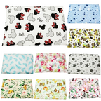 Baby Pillowcase 40x60cm 100% Cotton Zipped Pillow Cover Jungle Floral Print