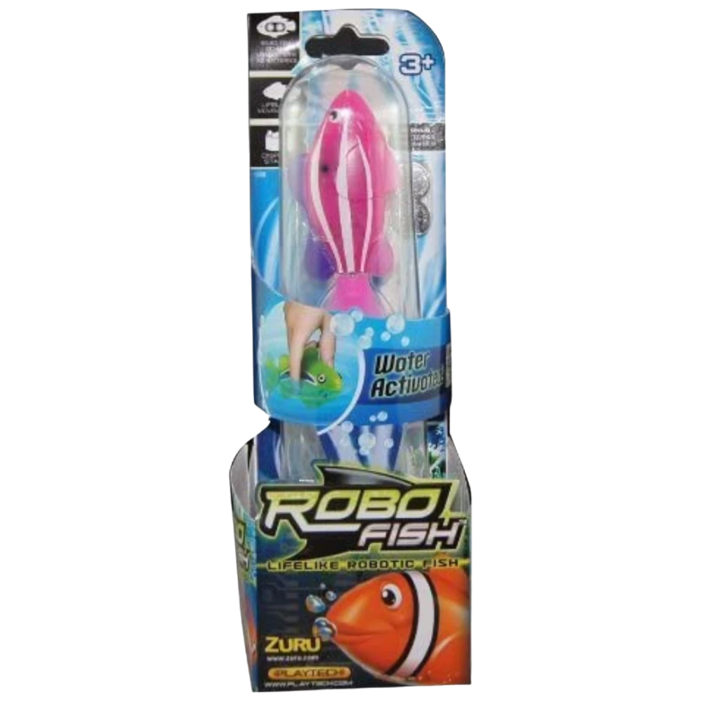 Zuru Robo Fish Pink Clown Fish Water Activated Electronic Swimming Toy for Kids