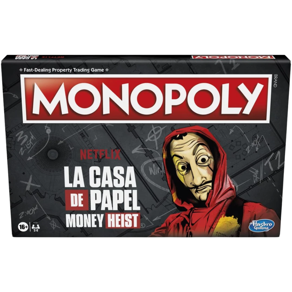 Monopoly Netflix House of Money La Casa de Papel Board Game English Edition 2-6 Players Ages 16+