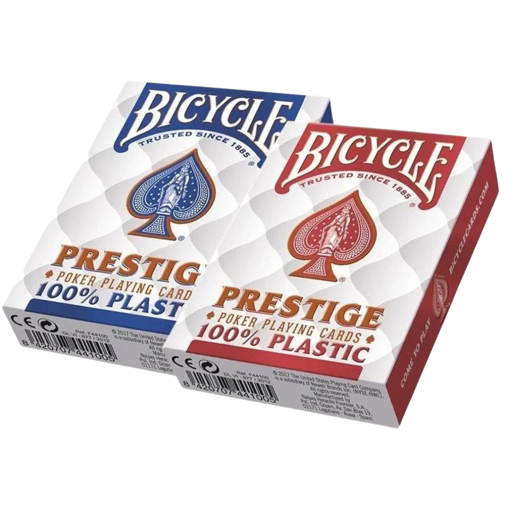 Bicycle Prestige Rider Back Playing Cards, 55 Jumbo Index Poker Cards, Assorted Mix