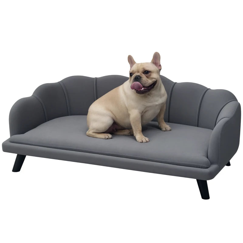 Pet Couch Bed for Medium to Large Dogs | Stylish Grey Sofa