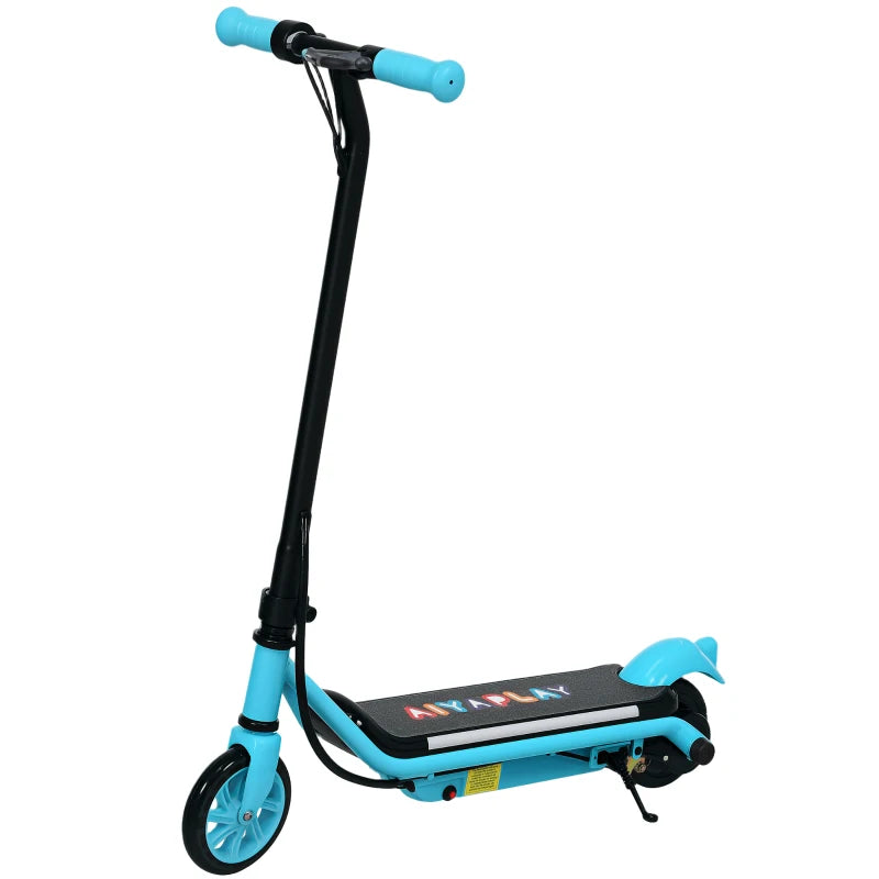 Electric Kids Scooter with Colorful Lights for Ages 6-14 – Blue Ride-On Scooter