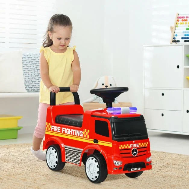 Kids Ride-On Push Car Licensed Mercedes-Benz Firefighter Edition