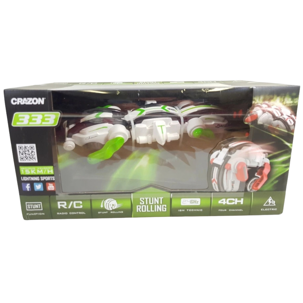 Remote Control Rolling Stunt Car Rc 360 Spin Flip Snake Kids Gift Toy Uk Indoor Outdoor