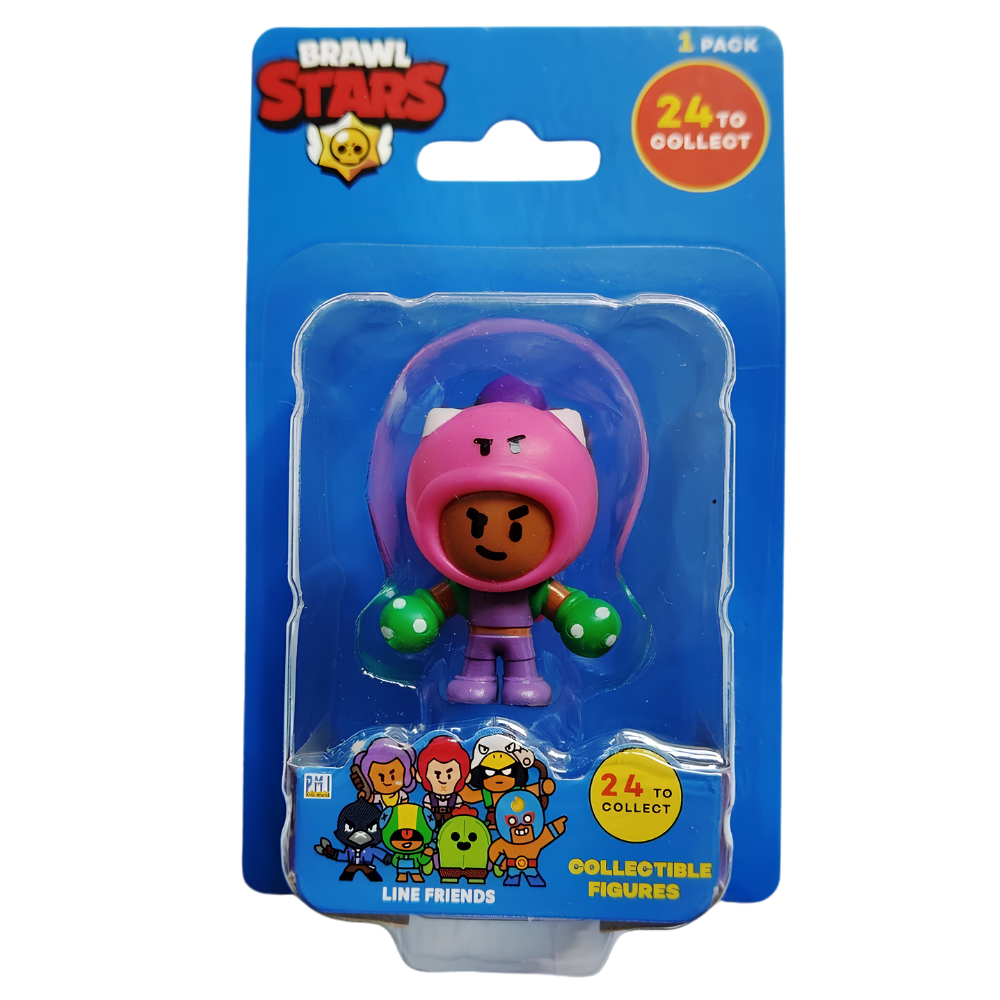 Brawl Stars Series 1 Figure Stamper Keychain LINE Friends Official Collectible Toy