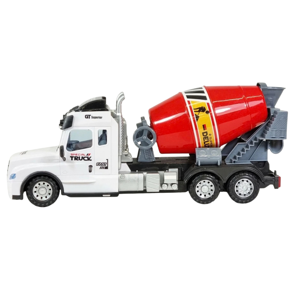 Remote Control Cement Mixer Truck RC 35cm Lights Sounds Working Drum Kids 3+