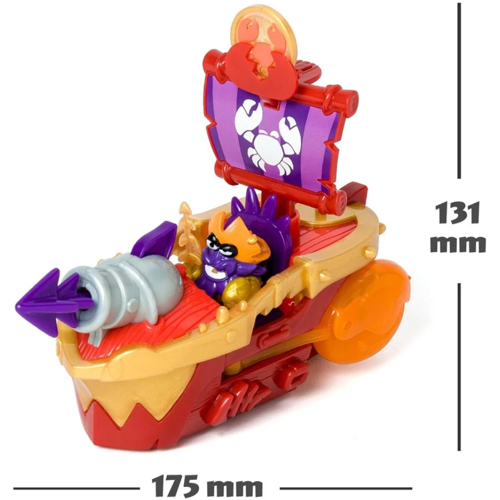 Magic Box Piratix Adventure World Golden Treasure Sea Crusher Collectable Figure Pirate Toy & Character Figure