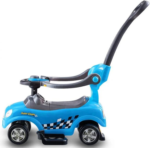 Kids 3-in-1 Ride-On Car with Push Handle for Toddlers and Young Kids