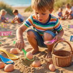Kids Egg & Spoon Race Game Set 4 Pcs Outdoor Garden Sports Day Party Toy