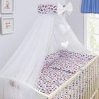 Baby Nursery Canopy Drape Mosquito Net with Holder Cot Crib Bed Canopy