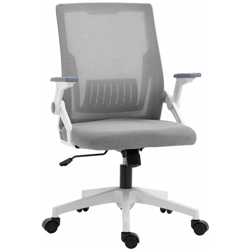 Mesh Office Chair – Lumbar Support, Flip-up Arms, Adjustable Height