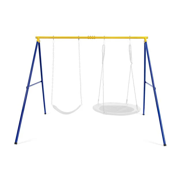 Metal A-Frame Swing with Anti-Slip Pads for Kids’ Backyard Play