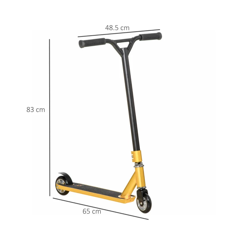 Stunt Scooter for Teens – 360° Tricks, Gold Finish