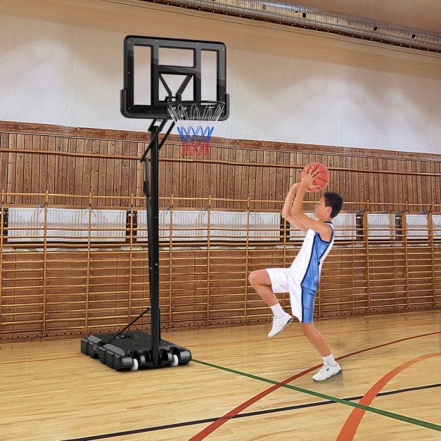 Portable Adjustable Basketball Hoop Stand for Adults & Teens (2.45–3.05m)