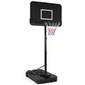 Portable Basketball Hoop 2.6–3.65m Adjustable with Shatterproof Backboard