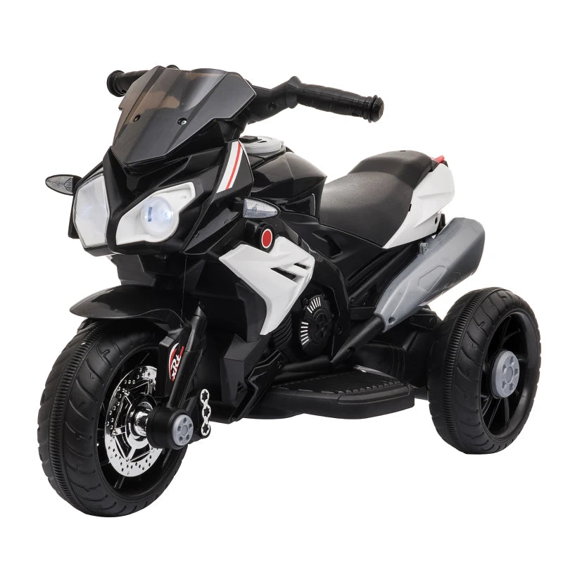 Electric Kids Motorcycle Ride-On Toy with 3 Wheels, Lights, Horn & Music Included