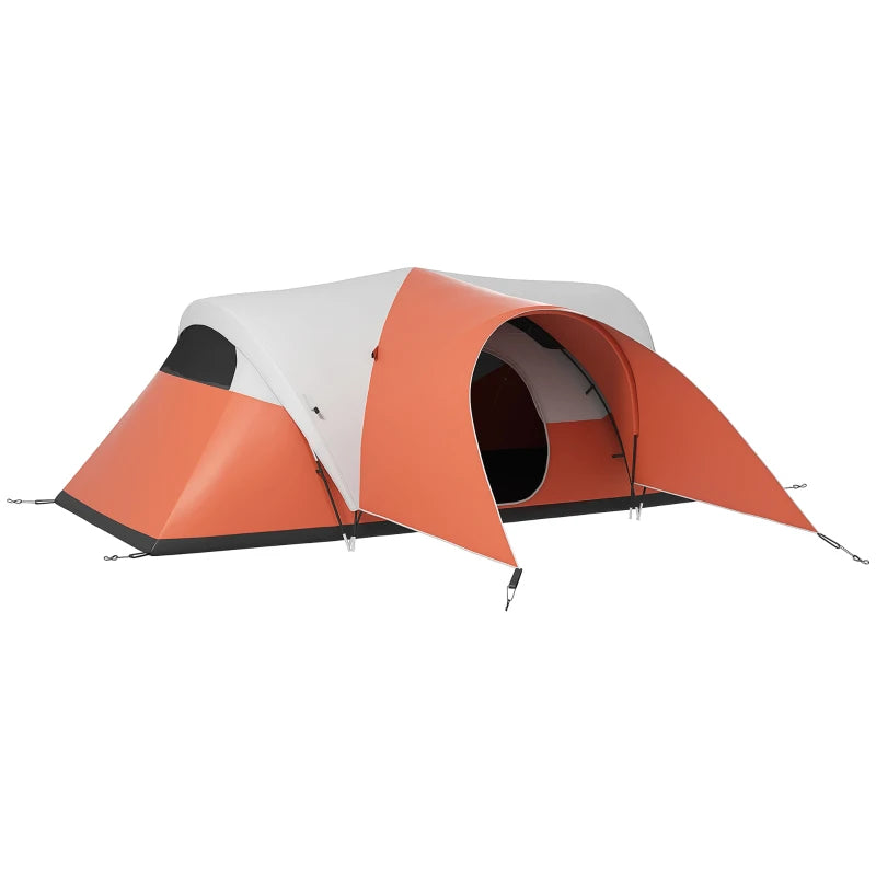 Orange Waterproof Camping Tent for Families – 5-6 People