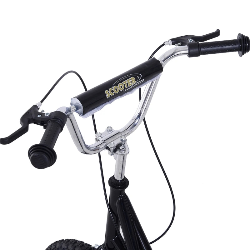 Kick Scooter for Ages 5+, 16" Wheels, Dual Brakes, Adjustable Handlebar, Black