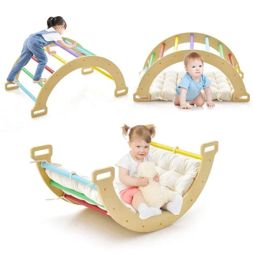 2-in-1 Arch Rocker with Soft Cushion for Kids