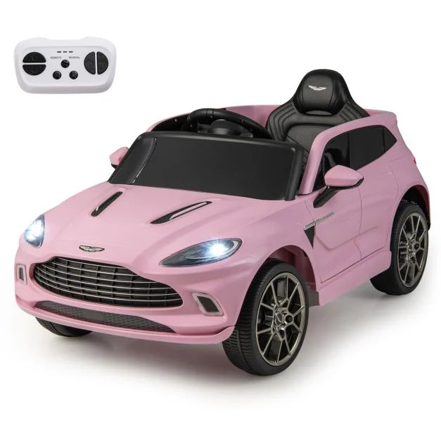 12V Aston Martin Licensed Kids Ride-On Vehicle with Horn and Taillights