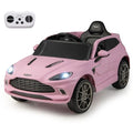 12V Aston Martin Licensed Kids Ride-On Vehicle with Horn and Taillights