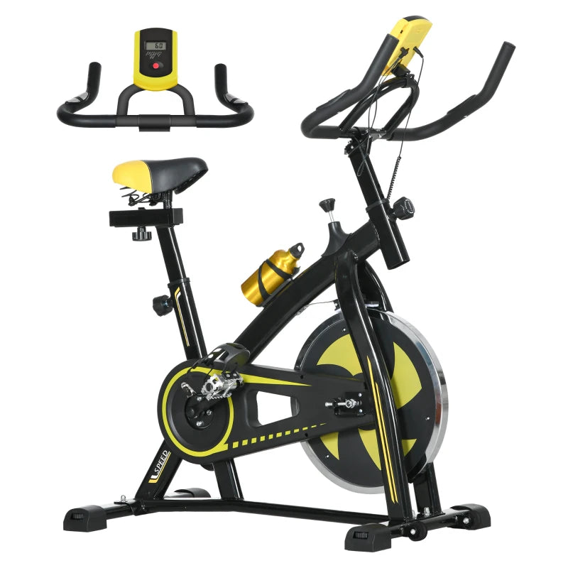 Home Gym Cycling Machine – Yellow, Adjustable Settings