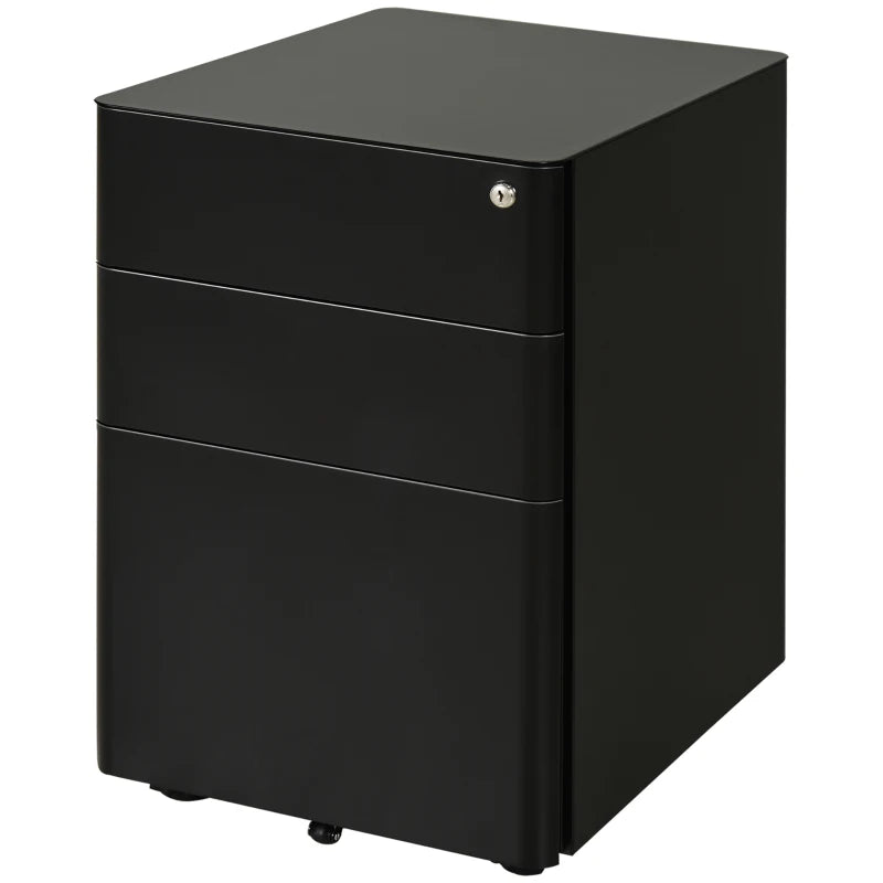 eel Office Cabinet with Lock – Vinsetto Mobile File Storage for A4 & Legal