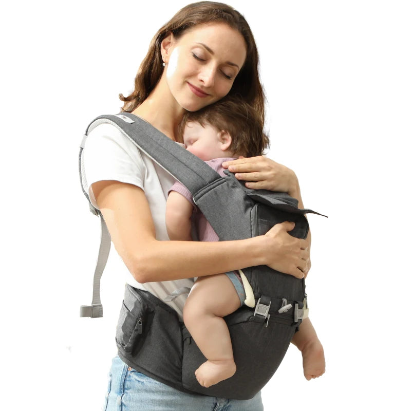 Versatile Baby Carrier for 0-36 Months – 6-in-1 Design with Removable Seat, Grey