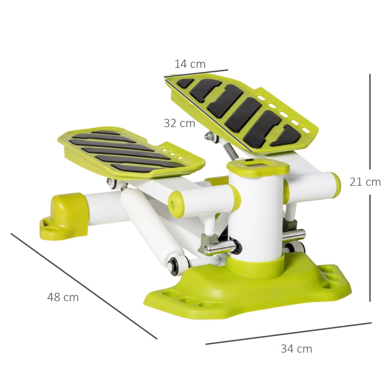 Yellow Mini Stepper for Home Gym – LCD Display & Safety Pedals