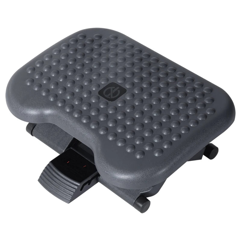 Home Office Footrest – Adjustable Height & Tilt, Charcoal Grey