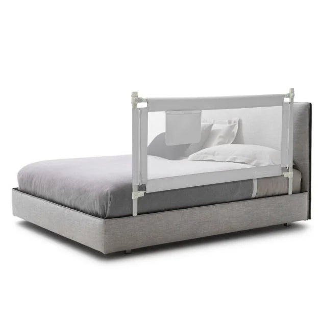 145CM Height-Adjustable Bed Rail with Storage Pocket & Safety Lock