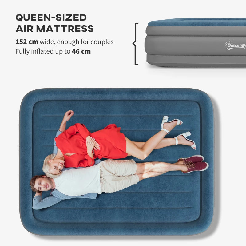 Inflatable Mattress King Size with Pump & Bag