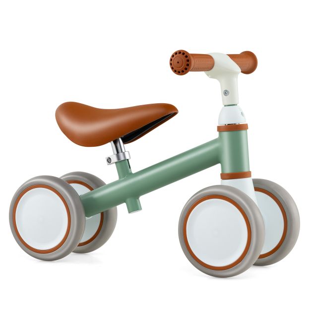 Baby Balance Bike with Height-Adjustable Handle and Seat