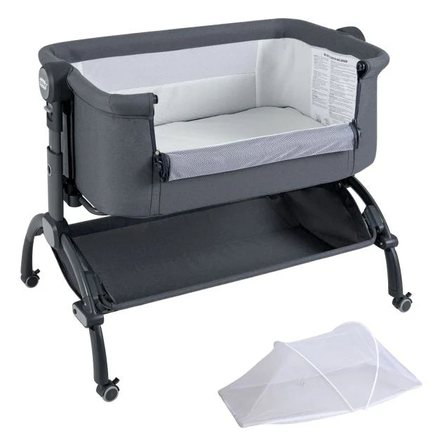 Newborn Bedside Sleeper Bassinet with 7-Level Height Adjustment
