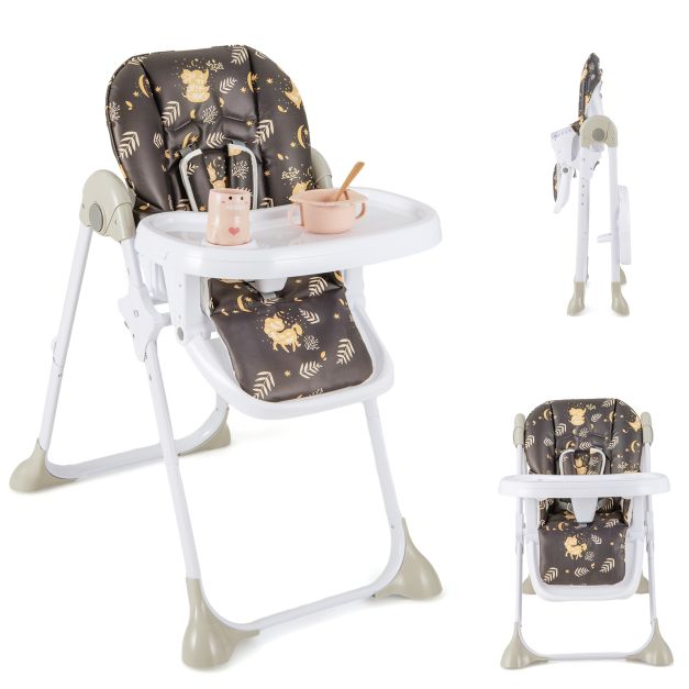 Adjustable Baby Highchair for 6–36 Months with Removable, Easy-Clean Feeding Tray