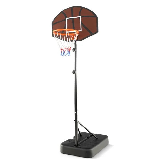 Kids Basketball Hoop Adjustable 5.6–6.5 ft – Sturdy Indoor/Outdoor Goal Set