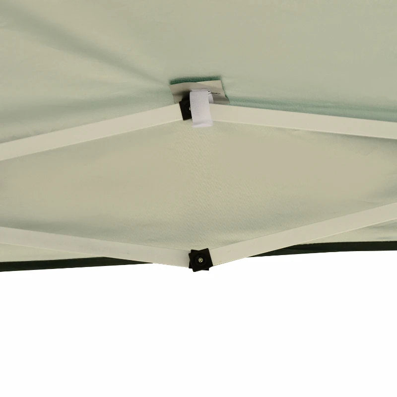 Wedding Party Pop Up Gazebo with Height Adjustable Roof and Carrying Bag, Green, 3 x 3m