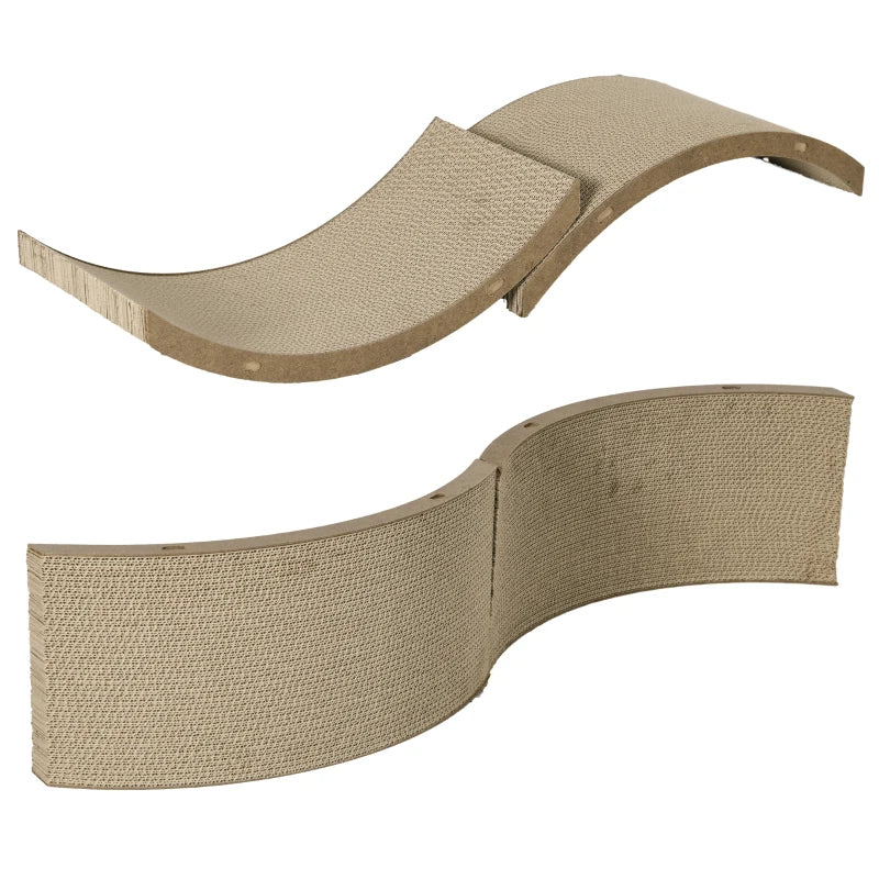 Brown Cat Scratching Board – 4-Piece Treadmill Refill Set (55x26cm)