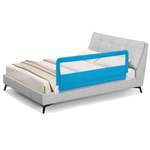 150CM Foldable Baby Bed Rail Guard with Washable Cover & Safety Strap