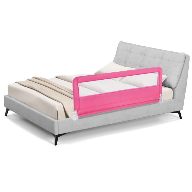 150CM Foldable Baby Bed Rail Guard with Washable Cover & Safety Strap
